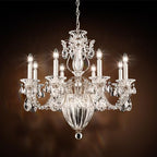Schonbek Bagatelle 11 Light Heritage Crystal Chandelier in Antique Silver