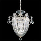 Schonbek Bagatelle 3 Light Heritage Crystal Pendant Light in Antique Silver