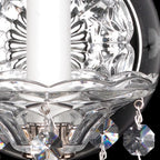 Schonbek Sterling 1 Light Heritage Crystal Wall Light in Silver