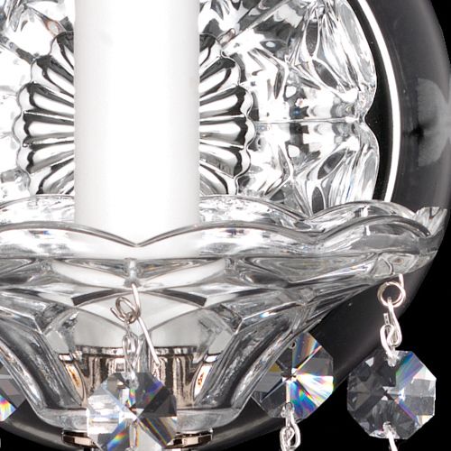 Schonbek Sterling 1 Light Heritage Crystal Wall Light in Silver
