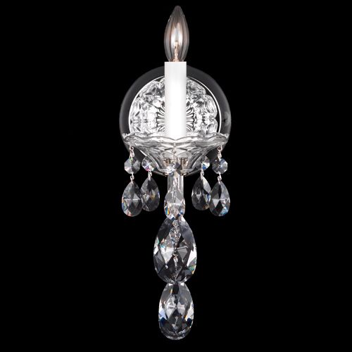 Schonbek Sterling 1 Light Heritage Crystal Wall Light in Silver