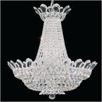 Schonbek Trilliane 24 Light  Chandelier in Polished Stainless Steel with Clear Radiance Crystal