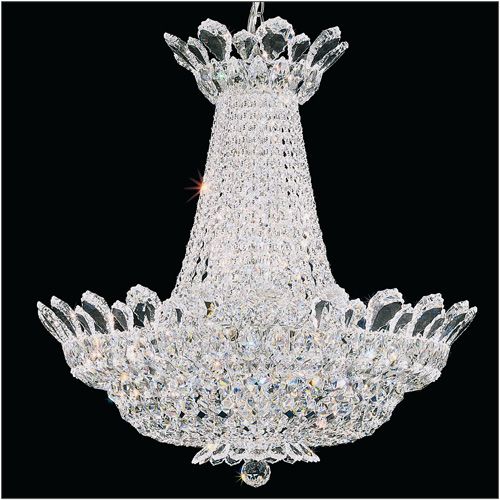 Schonbek Trilliane 24 Light  Chandelier in Polished Stainless Steel with Clear Radiance Crystal