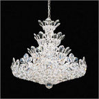 Schonbek Trilliane 24 Light Radiance Crystal Chandelier Polished Stainless Steel