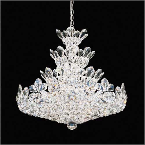 Schonbek Trilliane 24 Light Radiance Crystal Chandelier Polished Stainless Steel