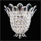 Schonbek Trilliane 3 Light Wall Sconce in Polished Stainless Steel with Clear Radiance Crystal