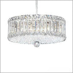 Schonbek Plaza 8 Light Radiance Crystal Chandelier in Stainless Steel