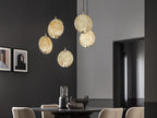 Masiero Horo 5 Light LED Hanging Glass Ceiling Pendant HORO-S5-SA