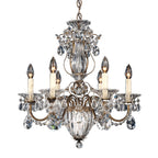 Schonbek Bagatelle 7 Light Heritage Crystal Chandelier in Etruscan Gold