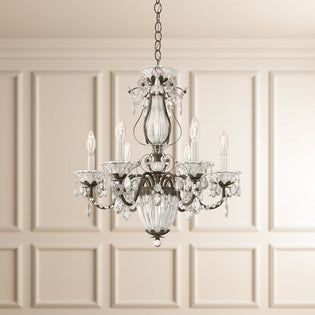 Schonbek Bagatelle 7 Light Heritage Crystal Chandelier in Etruscan Gold