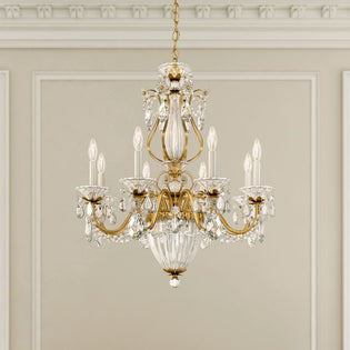 Schonbek Bagatelle 11 Light Heritage Crystal Chandelier in Heirloom Gold