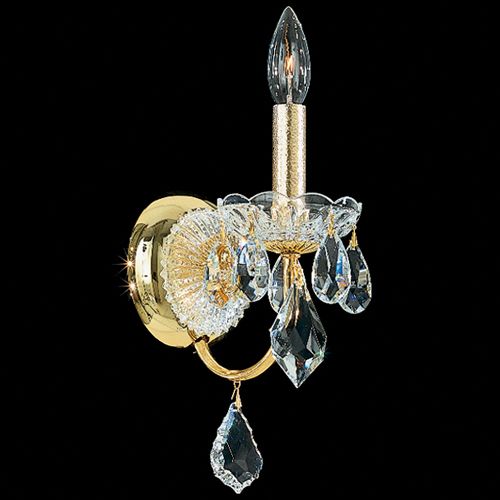 Schonbek Century Heritage Crystal Wall Light in French Gold