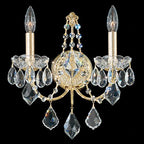 Schonbek Century 2 Light Wall Light Heritage Crystal in Gold