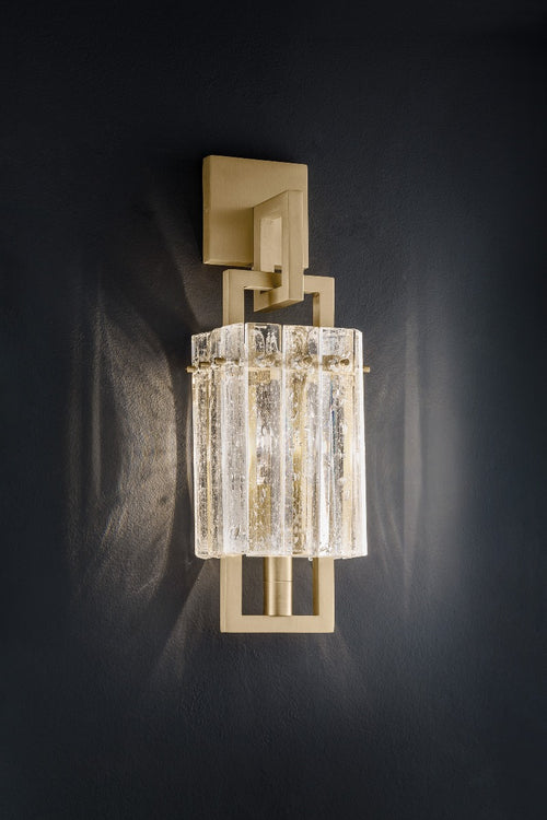 Masiero Crek Wall Light 1 x E14 Brushed Brass CREK-A1-G18
