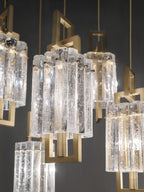 Masiero Crek Ceiling Multi-Arm Pendant 5 x E14 Brushed Brass CREK-S5-G18