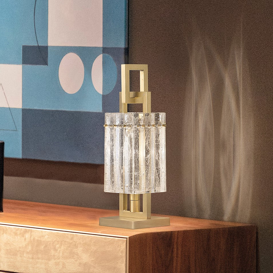 Masiero Crek Table Lamp in Brushed Brass