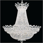 Schonbek Trilliane 53 Light Chandelier in Polished Stainless Steel with Clear Radiance Crystal