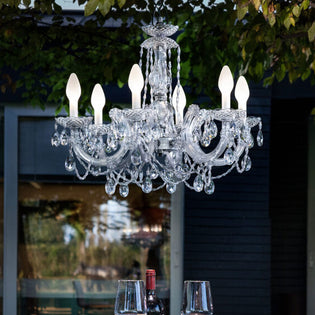 Masiero Drylight 6 Light Outdoor IP66 LED Chandelier White Polycarbonate DRYLIGHT-S6-WHITE