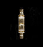 Masiero Vegas LED Glass Chandelier Champagne Leaf MAS/VEGAS-S-VRT-140