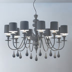 Masiero Eva Ceiling Large 110cm Pendant 10 x E14 Dark Grey EVA-S10-V72