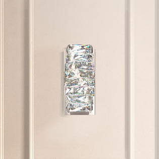Schonbek Glissando Swarovski Crystal Wall Light in Stainless Steel