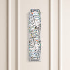 Schonbek Glissando 2 Light Wall Light with Swarovski Crystal in Stainless Steel