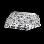 Schonbek Glissando Swarovski Crystal Flush Ceiling Light in Stainless Steel