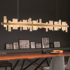 Masiero Honice Ceiling Large 200cm Bar Pendant 65W 11600lm Matt Gold HONICE-S200-V99
