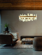 Masiero Honice Ceiling Large 80cm Pendant 89W  15500lm Matt Gold HONICE-S80-V99