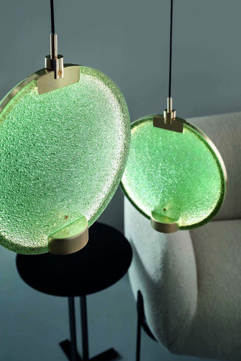 Masiero Horo 3 Light LED Hanging Glass Ceiling Pendant HORO-S3-VD