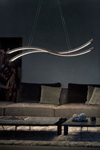 Masiero Libe Ceiling Large 160cm LED Bar Pendant Dark Wood LIBE-S160-W03
