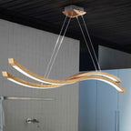 Masiero Libe Ceiling Large 160cm LED Bar Pendant Light Wood LIBE-S160-W01