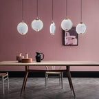 Masiero Horo 5 Light LED Hanging Glass Ceiling Pendant HORO-S5-TR