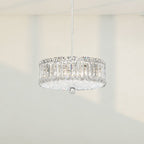 Schonbek Plaza 8 Light Radiance Crystal Chandelier in Stainless Steel