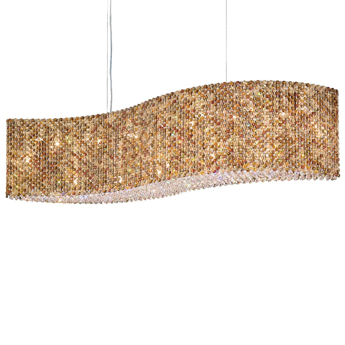 Schonbek Refrax 21 Light Pendant Light Swarovski Crystal in Stainless Steel