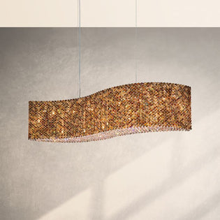 Schonbek Refrax 21 Light Pendant Light Swarovski Crystal in Stainless Steel