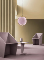 Masiero Horo 1 Light LED Hanging Glass Ceiling Pendant HORO-S1-TR