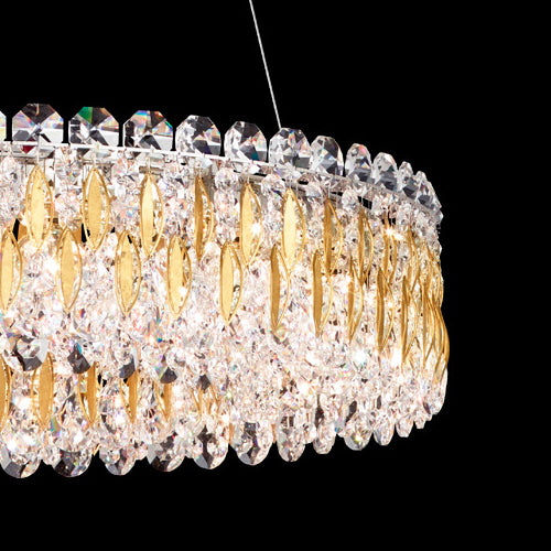 Schonbek Sarella 12 Light Radiance Crystal Pendant in Heirloom Gold