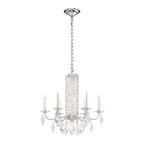 Schonbek Sarella 6 Light Heritage Crystal Chandelier in Antique Silver
