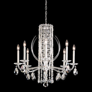 Schonbek Sarella 8 Light Crystal Chandelier in White