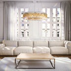 Schonbek Sarella 12 Light Radiance Crystal Pendant in Heirloom Gold