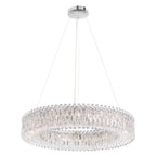 Schonbek Sarella 18 Light Pendant Light with Heritage Crystal in Steel
