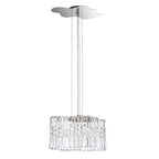 Schonbek Selene 120 Mini Pendant Light in Stainless Steel with Clear Optic Crystal