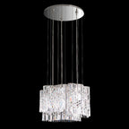 Schonbek Selene 150 Pendant Light in Stainless Steel with Clear Optic Crystal