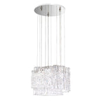 Schonbek Selene 150 Pendant Light in Stainless Steel with Clear Optic Crystal