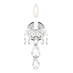 Schonbek Sterling 1 Light Heritage Crystal Wall Light in Silver