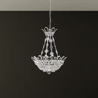 Schonbek Trilliane 8 Light Chandelier in Polished Stainless Steel Clear Radiance Crystal