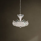 Schonbek Trilliane 6 Light Chandelier in Polished Stainless Steel with Clear Radiance Crystal