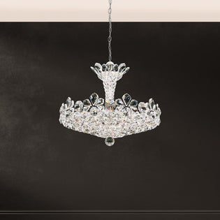 Schonbek Trilliane 15 Light Chandelier in Polished Stainless Steel Clear Radiance Crystal