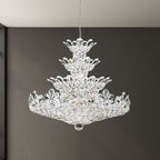 Schonbek Trilliane 30 Light Chandelier in Polished Stainless Steel with Clear Radiance Crystal